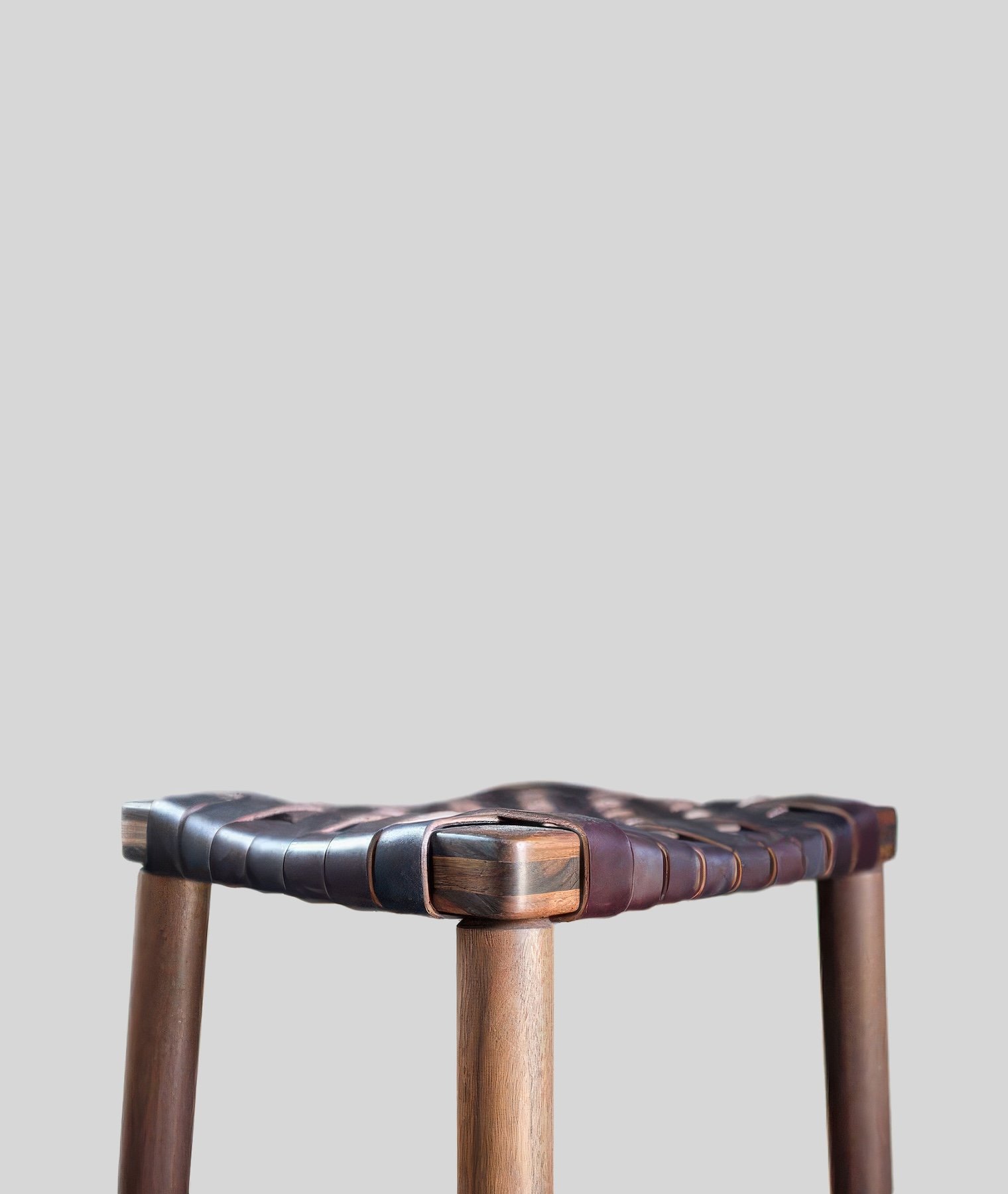 Ranger Bar Stool | Woven Leather by Michael Robbins | ROOM CRM